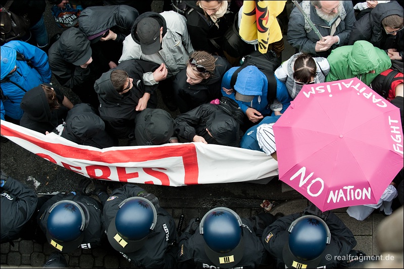 Blockupy Frankfurt: Blockade, Aktion, Demonstration